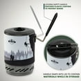 thumbnail image 6 of Hike Crew Portable Stove & Cooking System 1-Burner Propane Outdoor Stove with 1L Pot and Cooktop, 6 of 9
