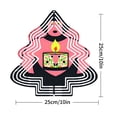 thumbnail image 3 of Vibrant Metal Hanging Christmas Tree Wind Spinner - Colorful Patterns & Designs for Garden Decor Perfect for Holiday Cheer, 3 of 7