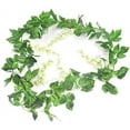 thumbnail image 4 of Wisteria Garland 5pcs Artificial Flowers Garland Wisteria Vine Artificial Hanging Flowers Plants Greenery Fake Leaf Garland for Wedding Kitchen Home Party Decor(Milk White), 4 of 5