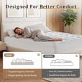 thumbnail image 5 of Vccoem Cooling Mattress Topper Twin XL White, Extra Thick Quilted Mattress Pad, Deep Pocket Fit, Breathable Plush Bed Topper, Hypoallergenic, 5 of 11