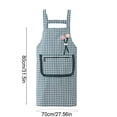 thumbnail image 3 of Waterproof Kitchen Apron with Pocket, Polyester Unisex Bib Apron, Stain Resistant Oil Proof Cooking Apron, Adjustable Straps, 4 Colors, 3 of 6