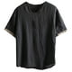 thumbnail image 2 of pstuiky camisetas para hombre, Camisa informal de manga corta con cuello en V para hombre, cómoda y a la moda. camisetas de hombre xxxxl, 2 of 9