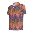 thumbnail image 4 of Wukai Lavender Flowers Men’s Polo Shirts,Quick-Dry Athletic Shirt,Classic Fit Shirts-4X-Large, 4 of 8