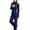 Navy, variant on BXJX Girls Outfit Sets Size 14-16, 2 Piece Zip up Outdoor Stand Collar Sports Jacket,Flare Yoga Pants Sets
