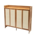 thumbnail image 2 of Stylish Bamboo Shoe Cabinet, 6-Tier, 33.07lbs per Shelf Capacity, Sliding Doors for Easy Access, Space-Saving, Suitable for Home and Office Use, 2 of 9