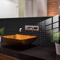 thumbnail image 4 of Mobutofu PVC Black Tile Wall Stickers Removable Vintage Style Decorative Decals for Kitchen Bathroom, 4 of 8