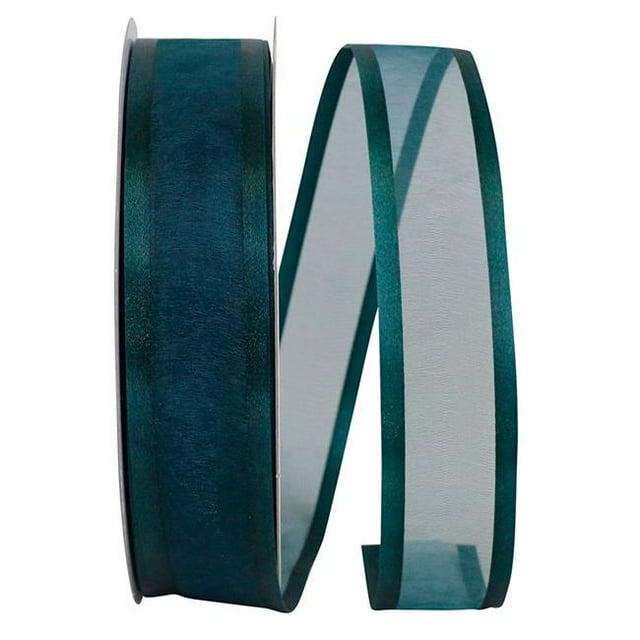 Reliant Ribbon 25765-916-09C 10.5 in. 100 Yards Sheer Satin Edge Value Ribbon, Teal