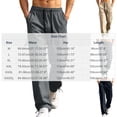 thumbnail image 4 of QATAINLAV Men's Solid Casual Cargo Pants Adjustable Cuff Relaxed Fit Jogger Pants Plus Size Drawstring Elastic Waist Travel Hiking Trousers with Multi Pockets, 4 of 10