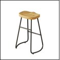 thumbnail image 6 of 29.52" Stylish and Minimalist Bar Stools Set of 2, Counter Height Bar Stools, for Kitchen Island, Coffee Shop, Bar, Home Balcony, Wood Color, 6 of 9