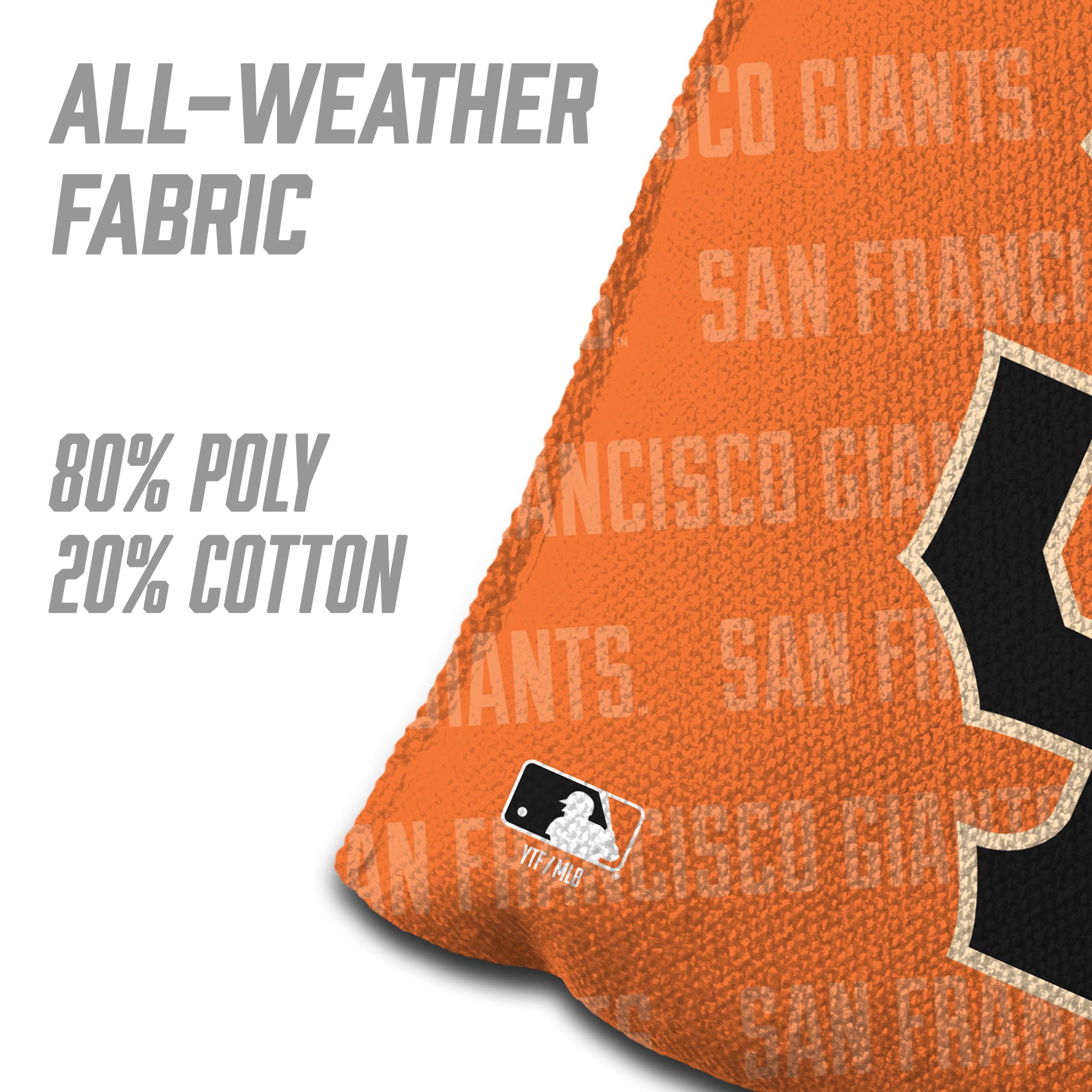 MLB San Francisco Giants Cornhole Bags - 4PK - Orange