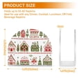 thumbnail image 4 of Yayeee Napkin Holder for Table Kitchen Paper Tissue Organization, Red Christmas House, 4 of 8