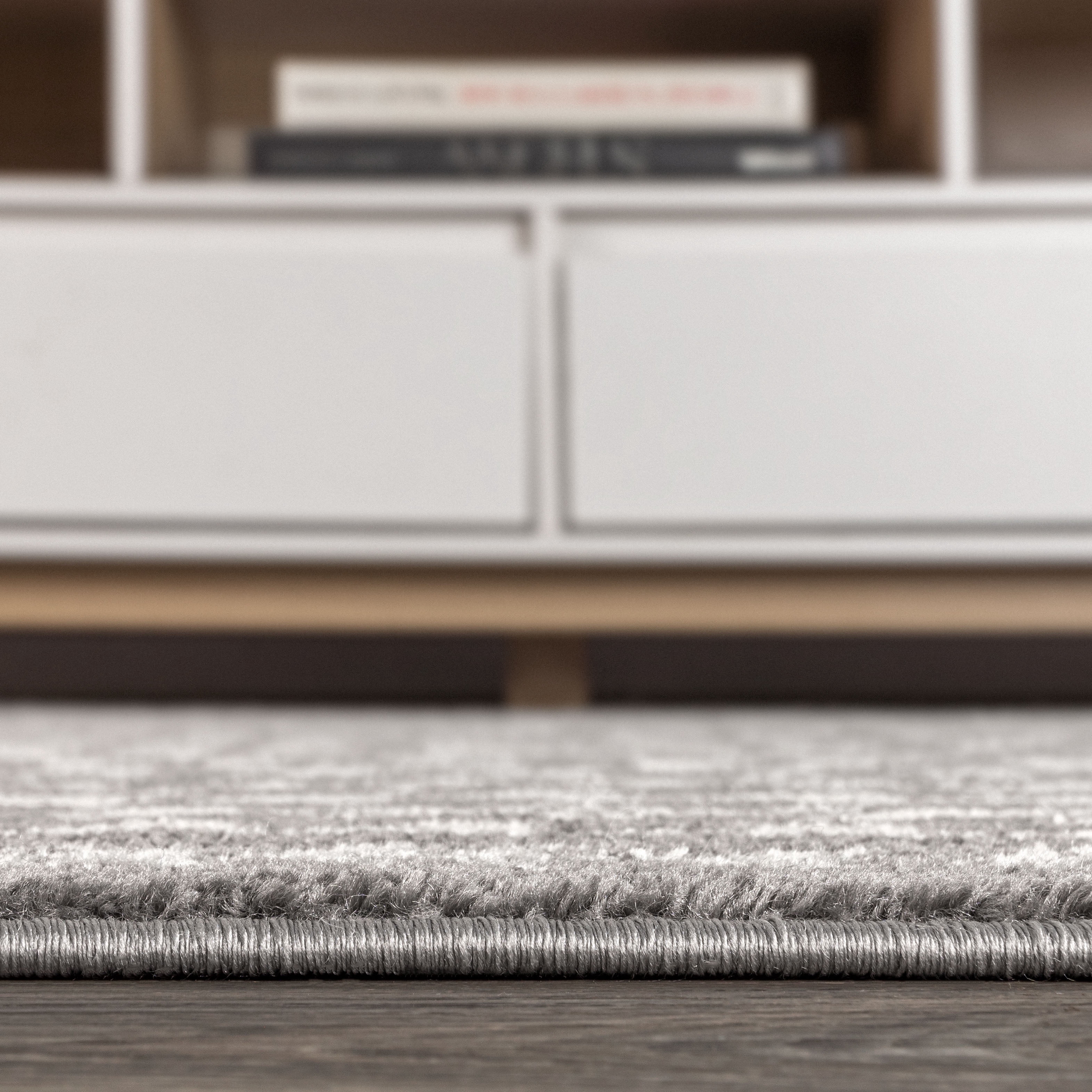 JONATHAN Y MOROCCAN HYPE 3 x 5 Area Rug, Ziri Moroccan Geometric - Gray/Cream, MOH210B-3