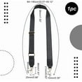thumbnail image 2 of Correa cruzada de 3,5 cm de ancho, correa ajustable de piel sintética negra para bolso de hombro de 84 a 140 cm, correa de repuesto para bolso de mano, 2 of 9
