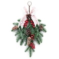 thumbnail image 1 of Navidad Lágrima Floral Swag Navidad Guirnalda Baya Ratán Pino Cono Aguja Rama Colgante Guirnalda Decoración Para Tienda Windows Chimeneas Moyic HA038969-00, 1 of 6