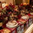 thumbnail image 4 of Boanket Red Snowman, Table Runner - 48 Inch Long, Kitchen Dining Table Runner Dresser Scarves, Christmas Snowflake Berry Farmhouse Home Decor for Coffee Table Wedding Party Banquet, 4 of 8