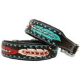 thumbnail image 2 of Large 21''- 25'' Dog Puppy Collar Genuine Cow Leather Padded Canine  6097, 2 of 2