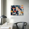 thumbnail image 4 of SHERONV Mushrooms Plants Maximalism Canvas Wall Art Home Decor 16x12in, 4 of 6