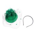 thumbnail image 4 of MERRYHAPY 1Set Women Cloche Hat Green Mesh Headdress for Cocktail Tea Party, 4 of 8