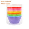 thumbnail image 1 of Silicone Kitchen Reusable Baking Cups - Dishwasher Safe, BPA Free | Standard Size, Random Color, 1 of 5