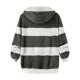 thumbnail image 5 of Puntoco Moda Mujer Cremallera V-Cuello Jersey Tops Manga Larga Con Capucha Blusa Sudadera Puntoco Puntoco-3473, 5 of 5