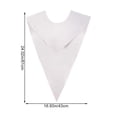 thumbnail image 2 of V Shape Choir Stole University Graduation Choir Honor Sash Master's Graduate Doctoral Attire Stoles Accessories, 2 of 7