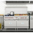 thumbnail image 4 of 60 In. Commercial Range with 36 In. Griddle, 4 Burners and 2 Standard Ovens, 4 of 13