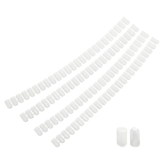Uxcell 100Pack 0.21"x0.39" Hinge Dowels, Plastic Dowel Insert for Cabinet Door Hinges Furniture Connections, White
