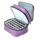 thumbnail image 1 of Organizador de uñas de doble capa, 30 compartimentos, piel sintética, estuche de almacenamiento, para Violeta, 1 of 8