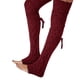 thumbnail image 4 of Guardurnaity String Mujer Knit Toeless Girl Invierno Muslo Leggings Altos Calcetines Botas Medias Medias vino rojo, 4 of 6