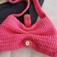 thumbnail image 2 of Bolso Cuerpo Cruzado Hombro para Mujeres en Forma Crochet Viajar (rosa) Rojo, 2 of 9