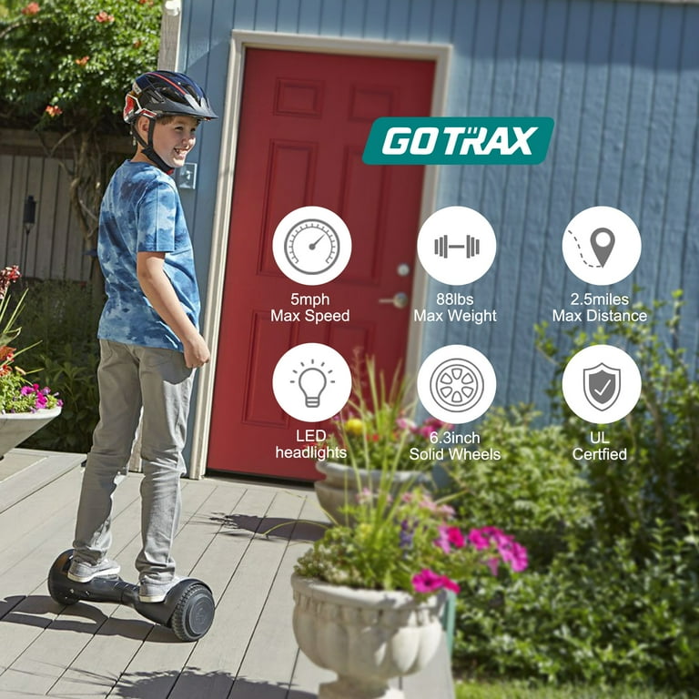 GOTRAX Flash Hoverboard for Kids Ages 5 12 with Light 150W Motor