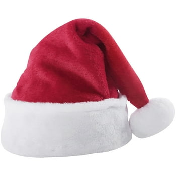Holiday Time Classic Red & White Santa Hat, Medium
