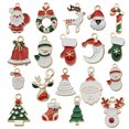 thumbnail image 5 of 96 piezas Elementos navideños Esmalte Encanto Colgante Tema navideño Colecciones DIY Fabricación de joyas Accesorios artesanales para collar Pulsera Pendiente (96 piezas surtidas) JAMW Sencillez, 5 of 5