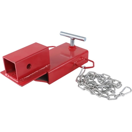 munirater 2in Clamp on Insert Hitch Receiver Forklift Trailers Towing Red Pallet Forks