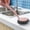B Handle Scrubber Brush, variant on Long-Handle Stainless Steel Scrubber Brush, 10.2" x 2.4" Kitchen Cleaning Sponge With Handle, Rust-Resistant Metal Wool Scrubber For Pots, Pans & Dishes, Non-Slip Grip Cleaning Tool In Light Pink