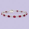 thumbnail image 4 of Ross-Simons 9.10 ct. t.w. Ruby Bracelet in Sterling Silver, Women's, Adult, 4 of 5