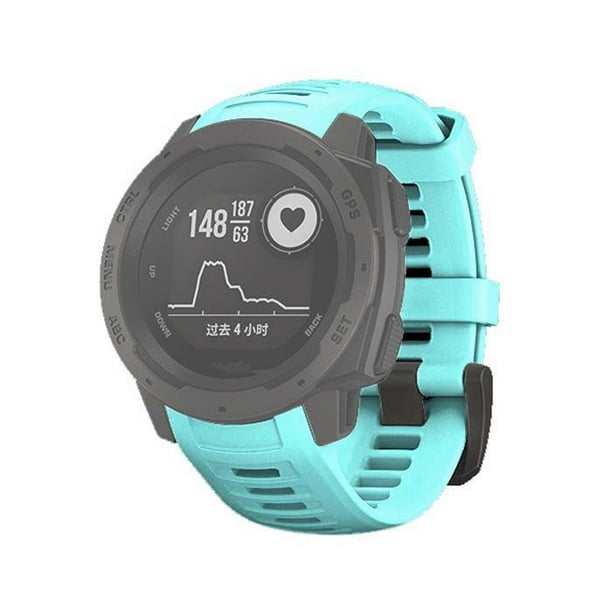 AMZER Soft Silicone Replacement Watch Strap for Garmin Tactical 22mm - Mint Green - Walmart.com