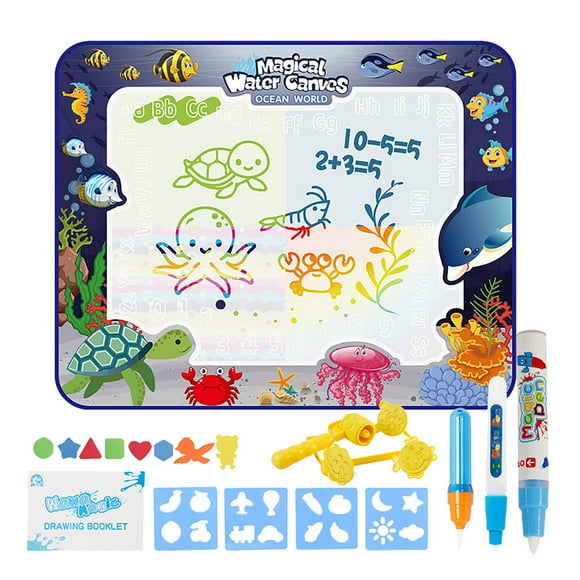 Watercolor Doodle Board, Creative Drawing Toy, 10ML ink, Portable Activity, for Boys Girls, Seminary Art Supplies, Travel Fun, Washable Surface, Mess-Free Design, DIY Crafts, Educational JACSZPA