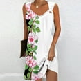 thumbnail image 2 of Penkiiy Robes de Printemps pour Femmes 2024 Décontractées Imprimées Amples Sans Manches Couleur Unie Col Rond Tempérament Élégantes Robes Dos Nu L Multicolore, 2 of 5