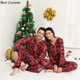 thumbnail image 2 of Pijama de Navidad para hombre y mujer, ropa de dormir con estampado bonito, para vacaciones familiares, Año Nuevo, 2 of 4
