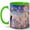 Green, variant on Floating Castle Garden 11oz Ceramic Mug, Dreamy Sky Fantasy Art