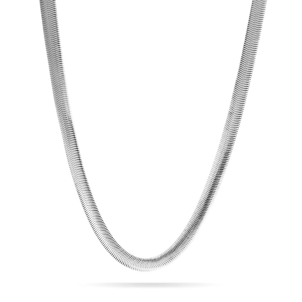 Wide Herringbone Flat Snake Flexible 