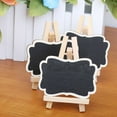 thumbnail image 2 of EXHUMKY Framed Chalkboard Place Cards with Easel Black Wood 10Pcs 4.7*3*0.4In, 2 of 8