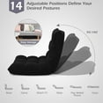 thumbnail image 6 of YYAo Floor Gaming Chair, Recliner,Meditation Floor Chair,Adjustable 14-Position Floor Chair Folding Lazy Gaming Sofa Chair-Black, 6 of 10