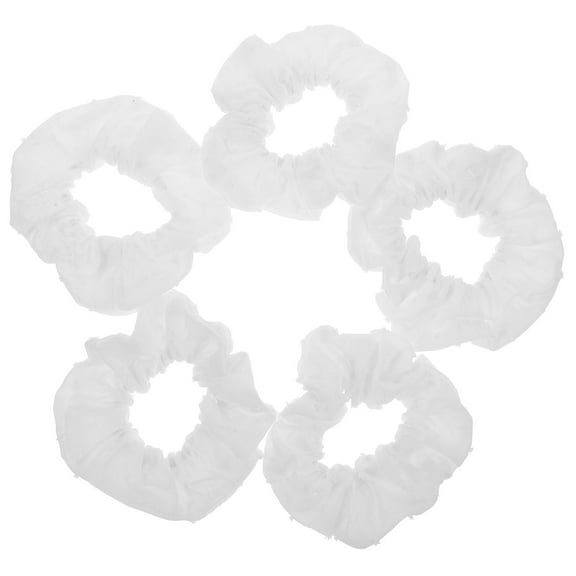 GAXIRE 5Pcs High Elasticity Lace Scrunchie For Women Cotton Hair Bands With Tie Dye Design For Formal Use