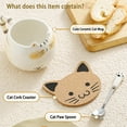 thumbnail image 5 of Gifts for Women Cute Stuff Christmas Cat Coffee Mug Friendship Gifts Ceramic Kawaii Tea Cup Funny Novelty Thank You Gift for Girlfriend,Girls,Her,Mum,Sister Present for Leaving Gift for Colleague, 5 of 8