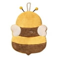 thumbnail image 1 of Cleaning Rag Coral Fleece Hand Towel 25 cm x 23 cm Absorbent Wipe for Hands with Hanging Rope, 1 of 9