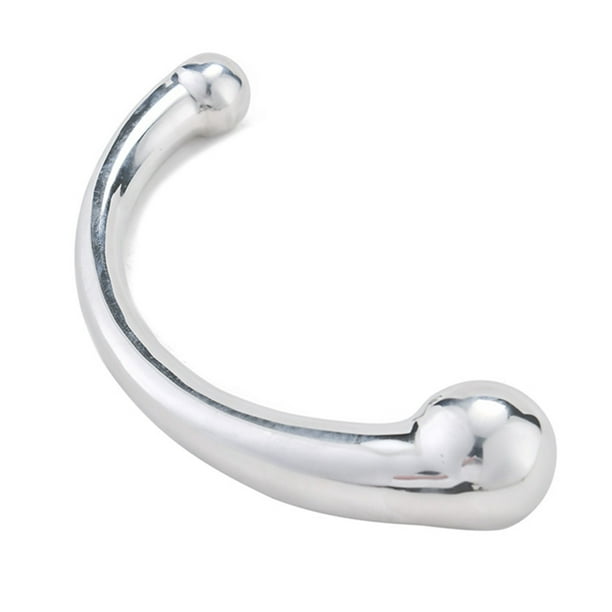 JNANEEI Metal Wand Massage Stick Polished Steel Massager Hard for