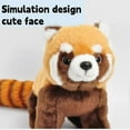 thumbnail image 2 of Peluche Panda Rouge 28cm/11 Poupées en Peluche Rongeur Mignon, Jouets en Peluche Doux YIJIA, 2 of 5
