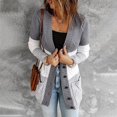 thumbnail image 2 of Vedolay Women's Knit Cardigan Sweater Long Sleeve Open Front Knit with Pockets Gray,M, 2 of 5